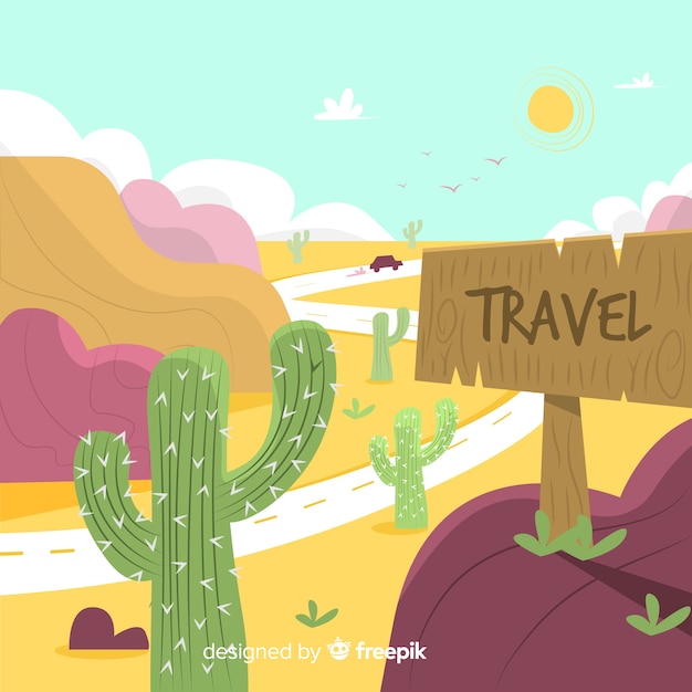 Free vector travel background