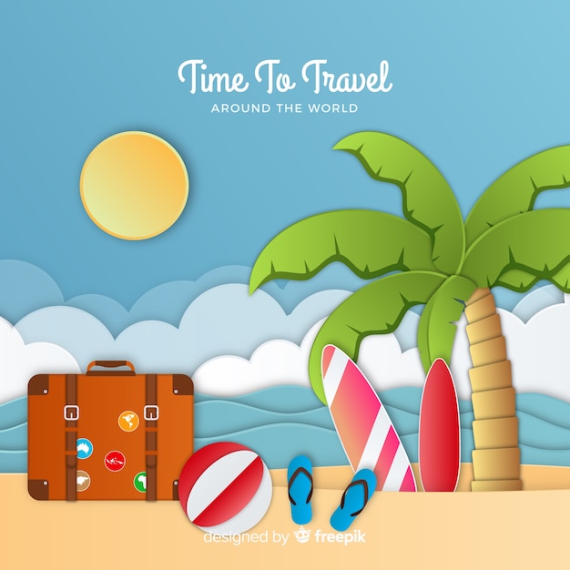 Free vector travel background