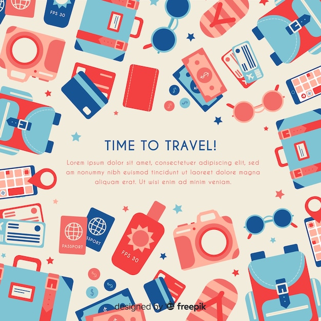 Free vector travel background