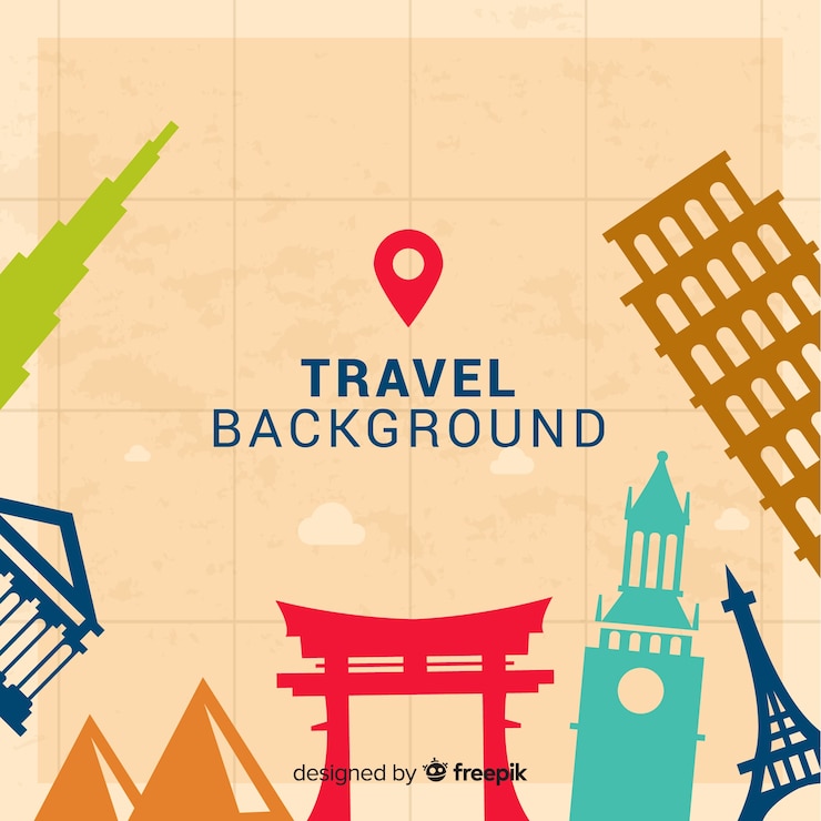 無料Vector 旅行の背景