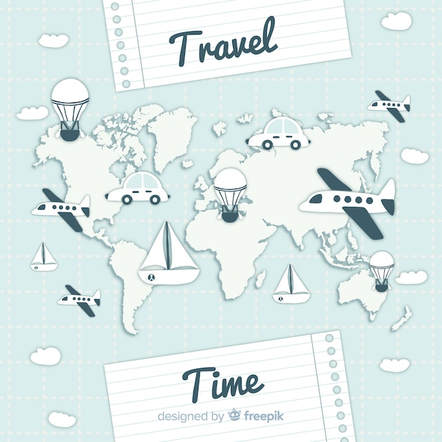 Free vector travel background