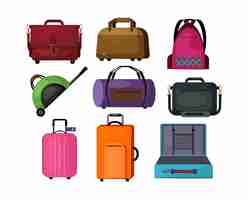 Free vector travel bags set