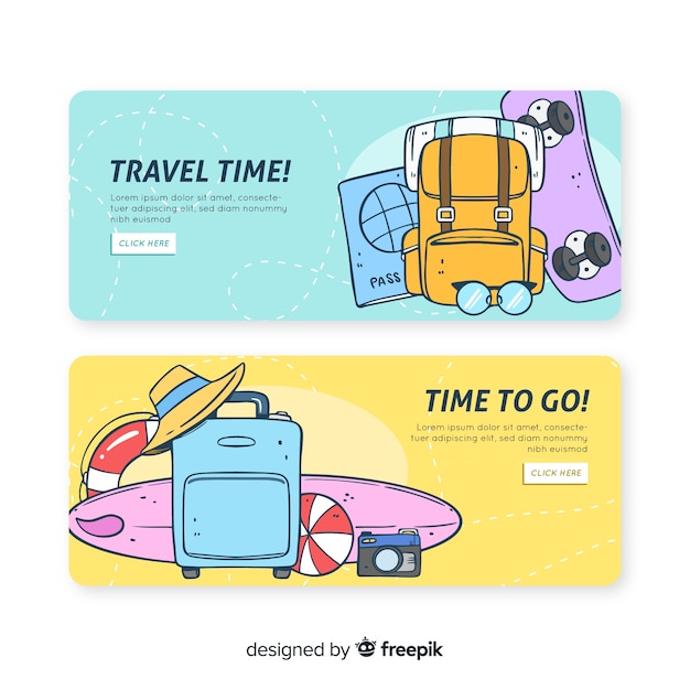 Travel banners