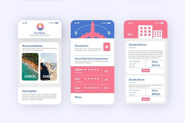 Travel booking app