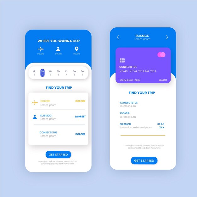 Travel booking app