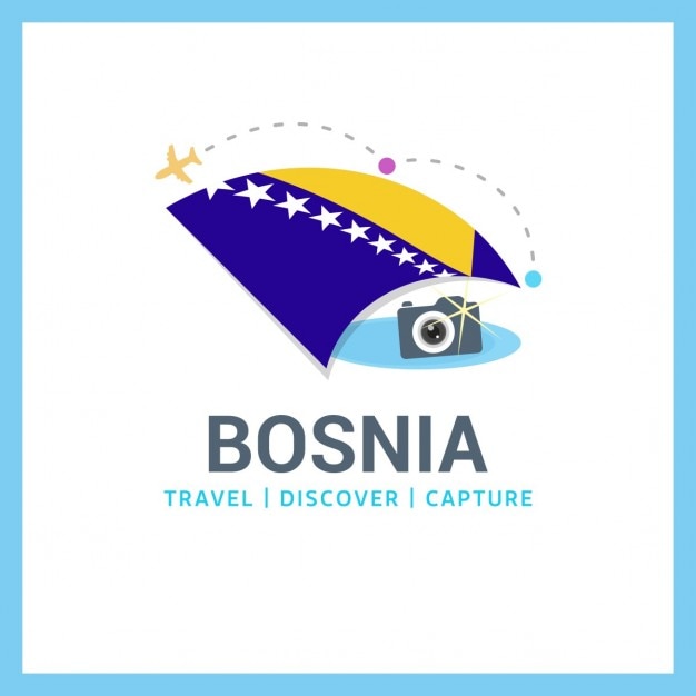 Free vector travel to bosnia