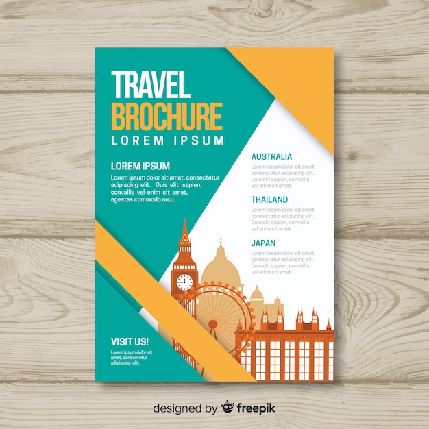 Travel brochure template