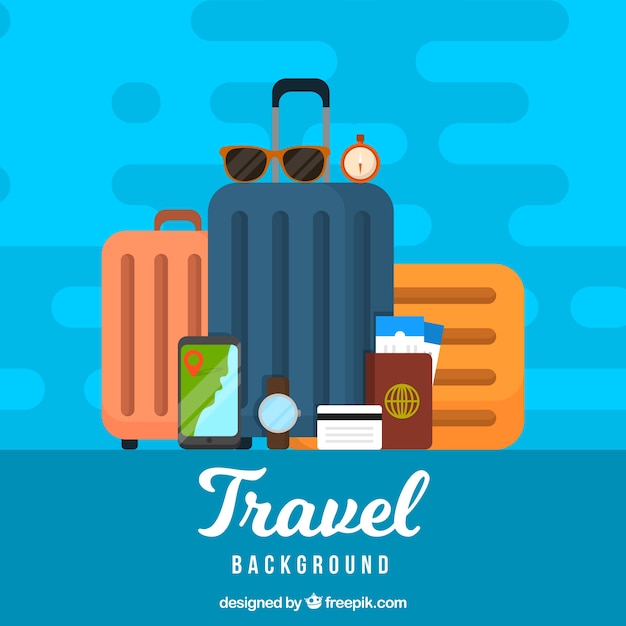 Travel elements background