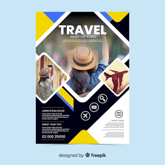 Travel flyer/poster with photo