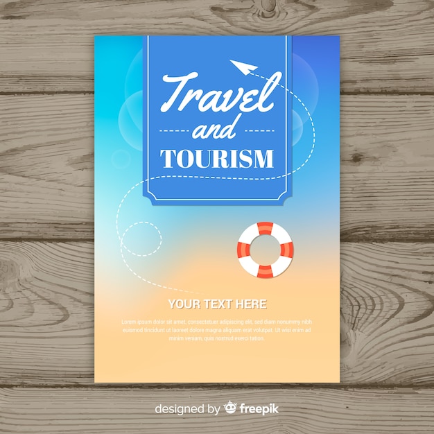 Travel flyer template