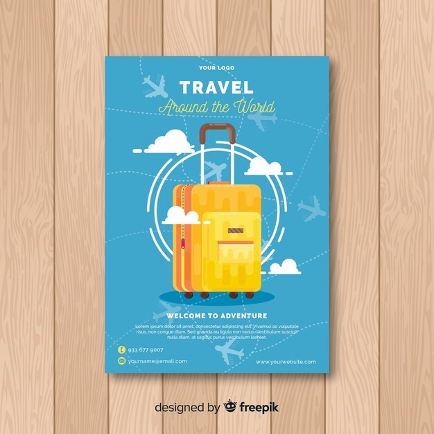 Travel flyer template