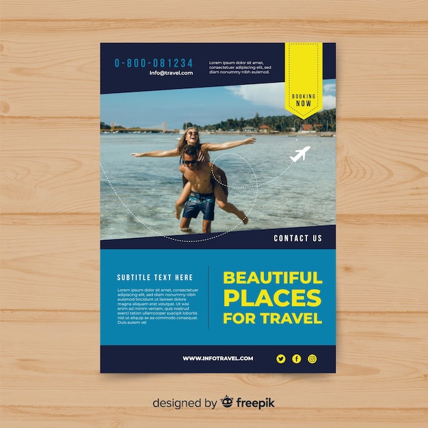 Travel flyer template