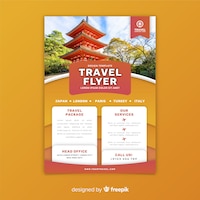 Travel flyer template