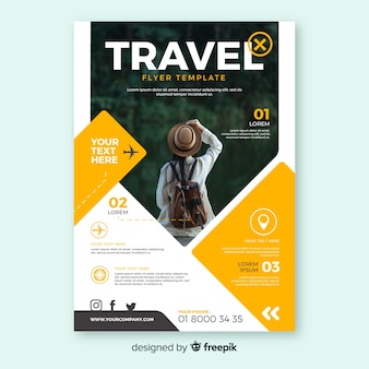 Travel flyer template