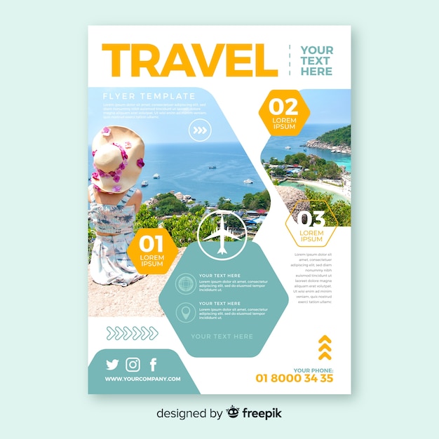 Travel flyer template