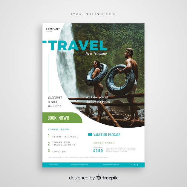 Travel flyer template