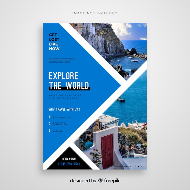 Travel flyer template