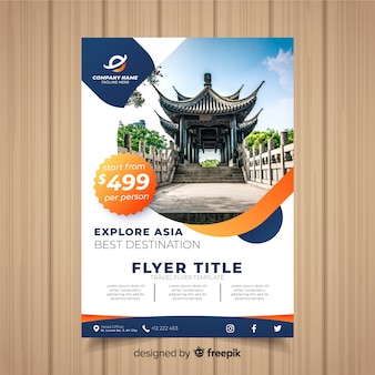 Travel flyer template