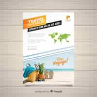 Free vector travel flyer