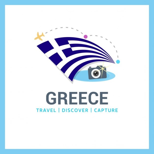 Free vector travel to greece