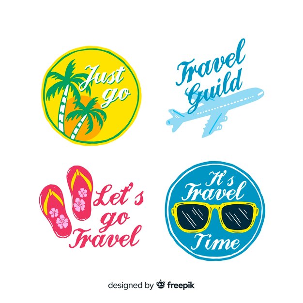 Travel label collection