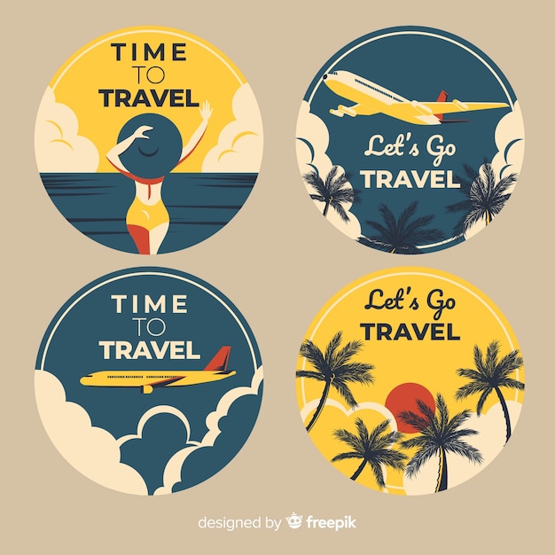 Travel label collection