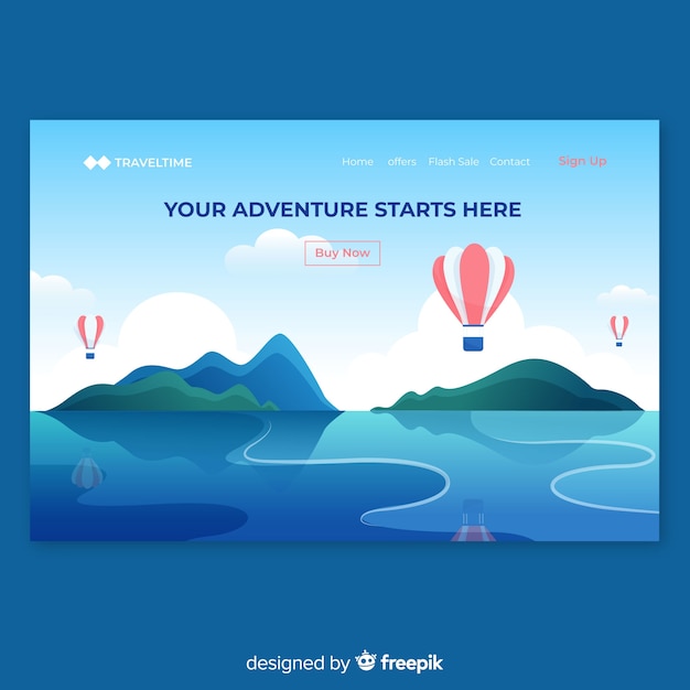 Travel landing page