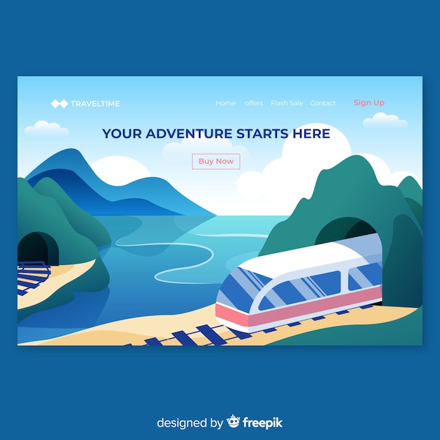 Travel landing page