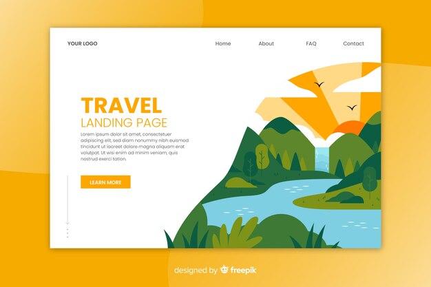 Travel landing page