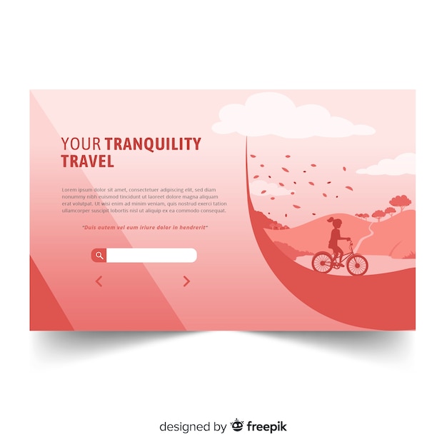 Travel Landing Page – Free Vector Templates for Download