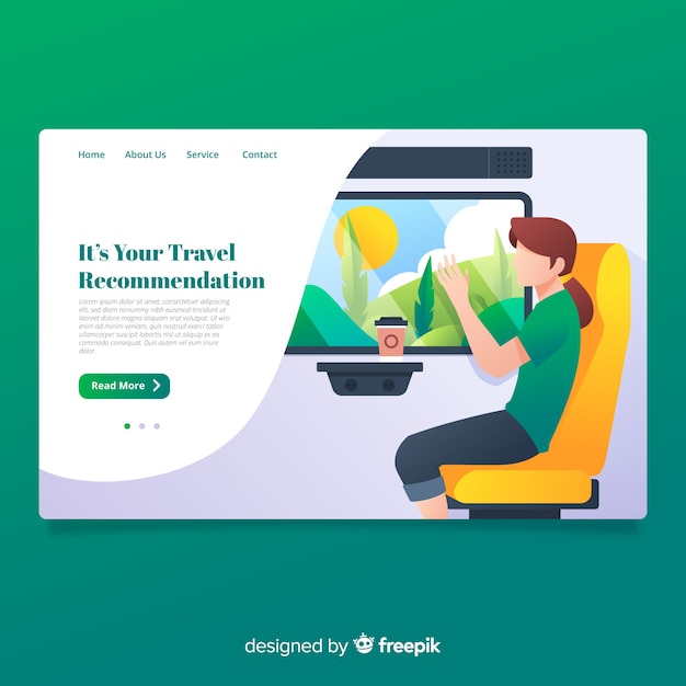 Travel landing page