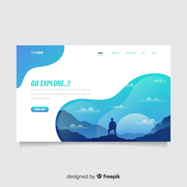 Travel landing page