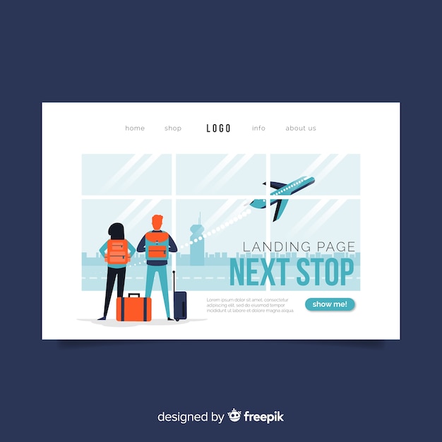 Travel landing page