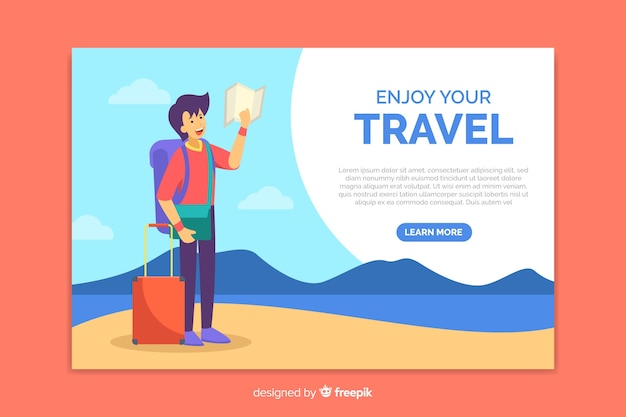 Travel landing page