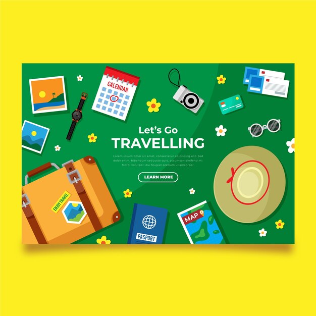 Travel landing page