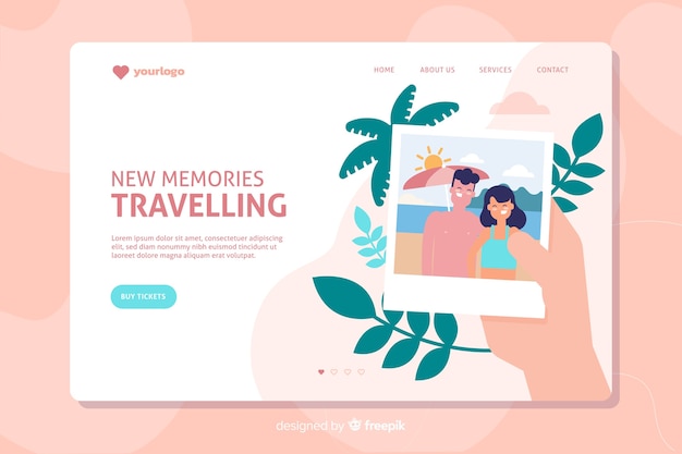 Travel landing page