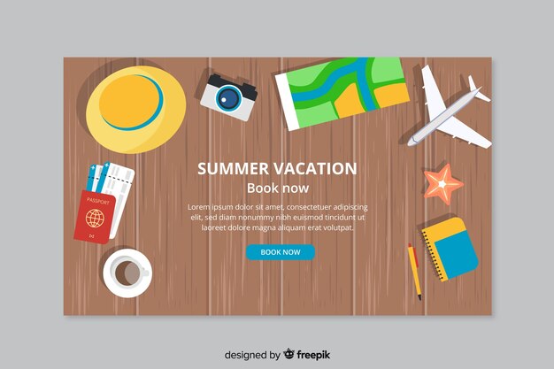 Travel landing page