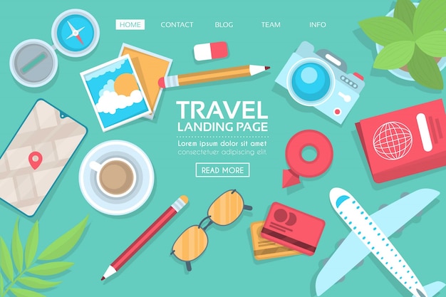 Travel landing page