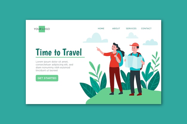 Travel landing page