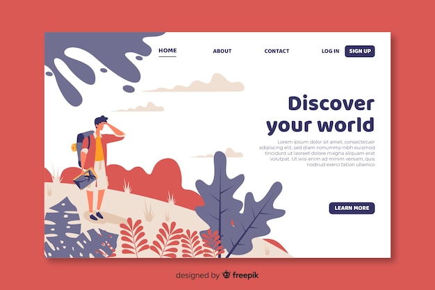 Travel landing page