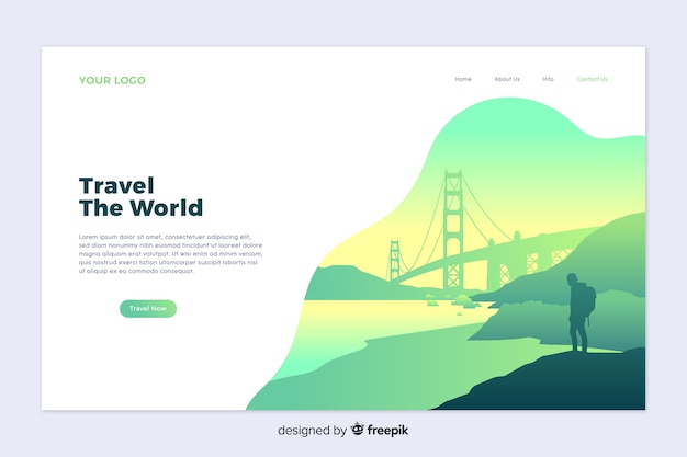 Travel landing page