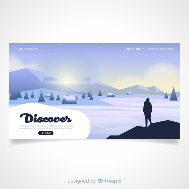 Travel landing page