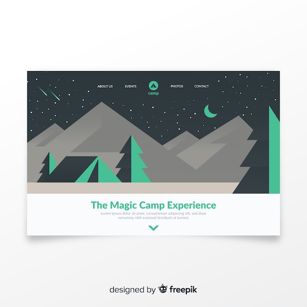 Travel landing page