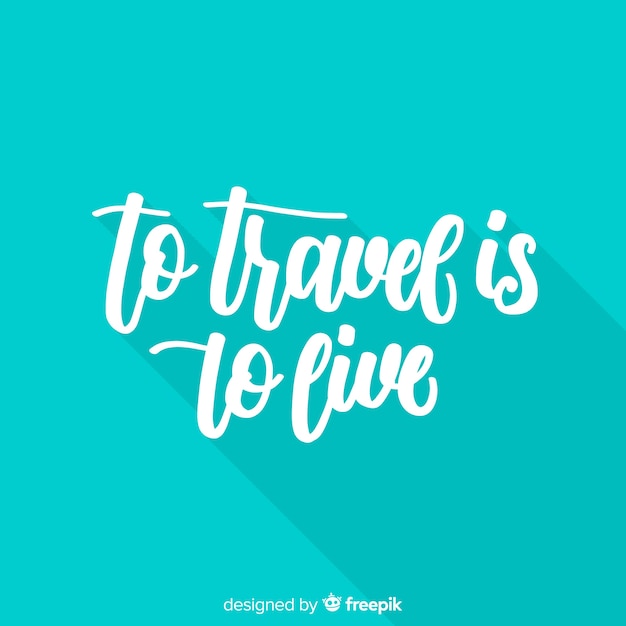 Travel lettering background