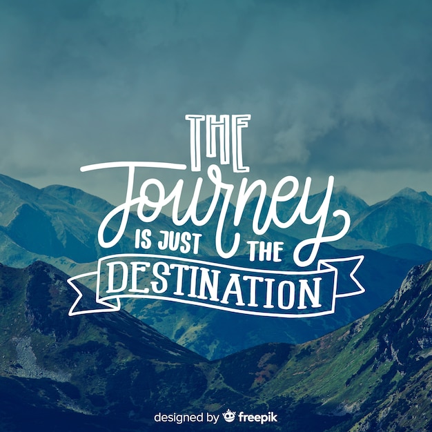 Travel lettering background