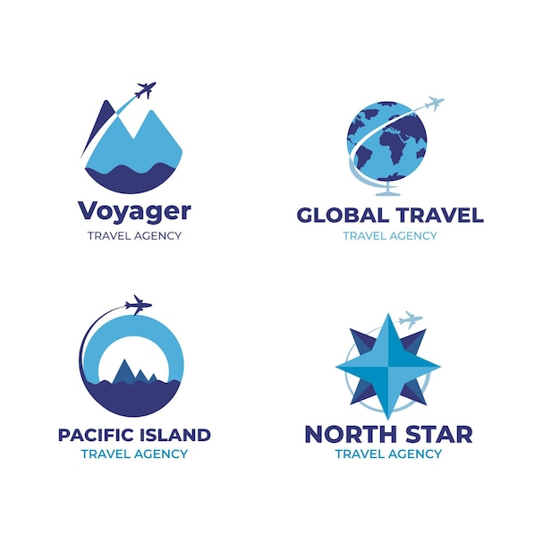 Free vector travel logo collection