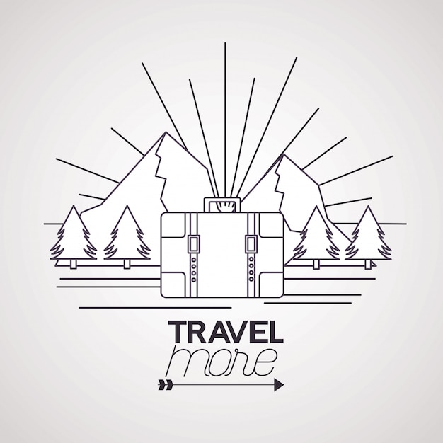 Travel more illustration