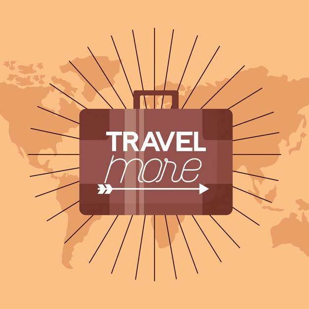 Travel more poster illustration