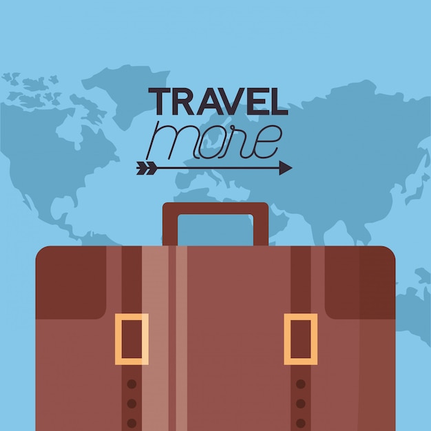 Travel more poster illustration