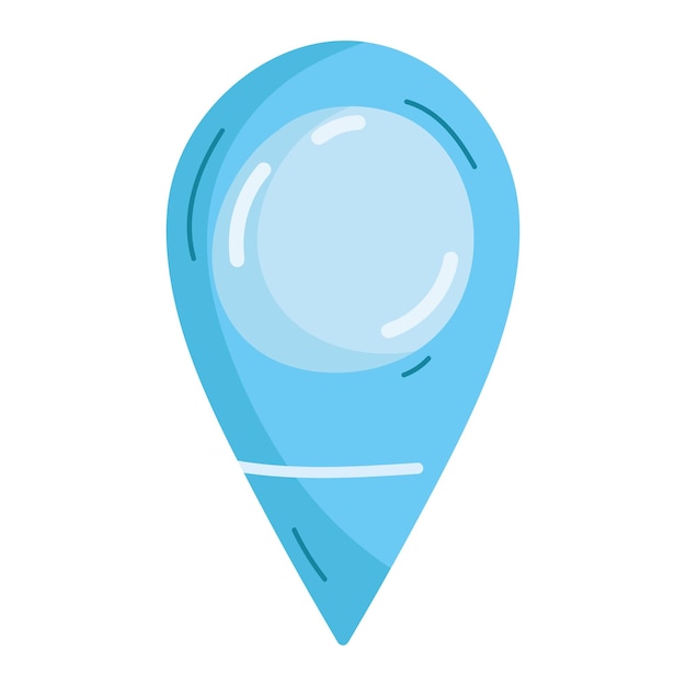 Free vector travel navigation pin icon isolated